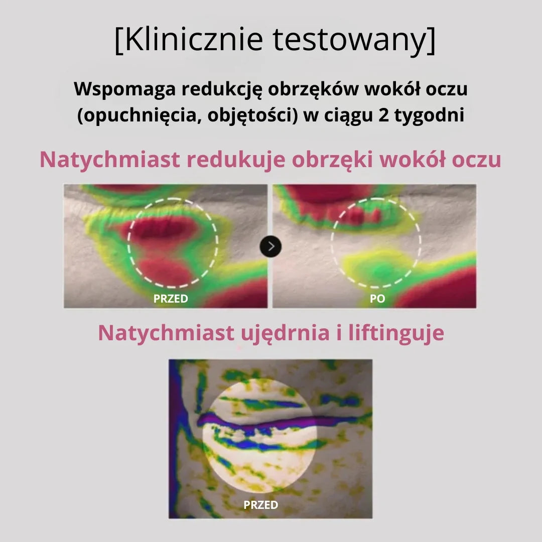 Peptydowo-kolagenowe hydrożelowe płatki pod oczy